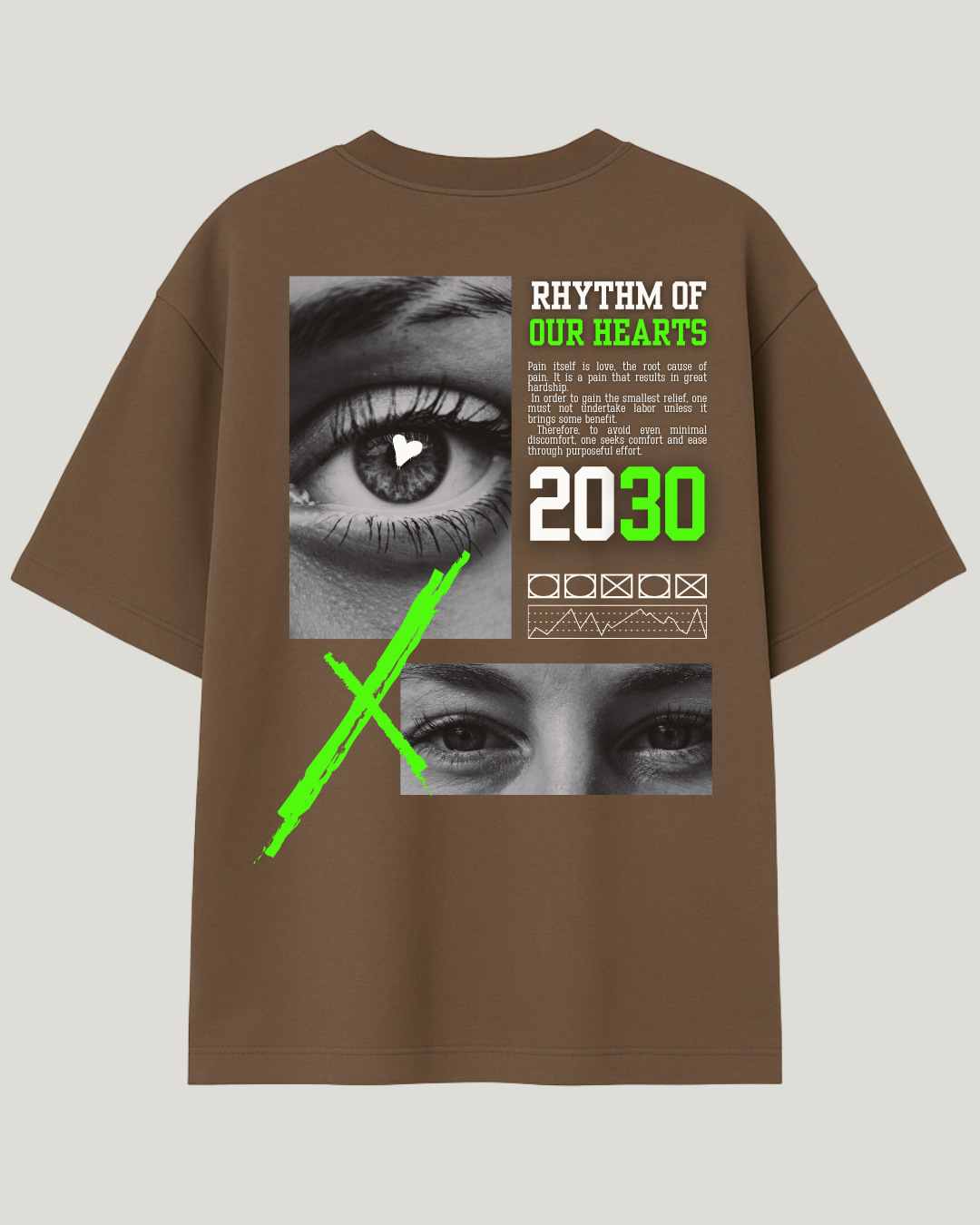 Camiseta Streetwear Rhythm Of Our Hearts Oversized