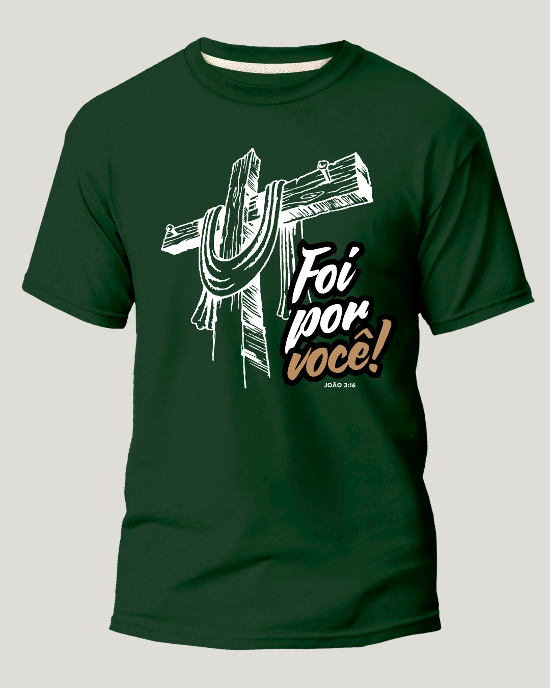 Camiseta Foi Por Você Religiosa Classic