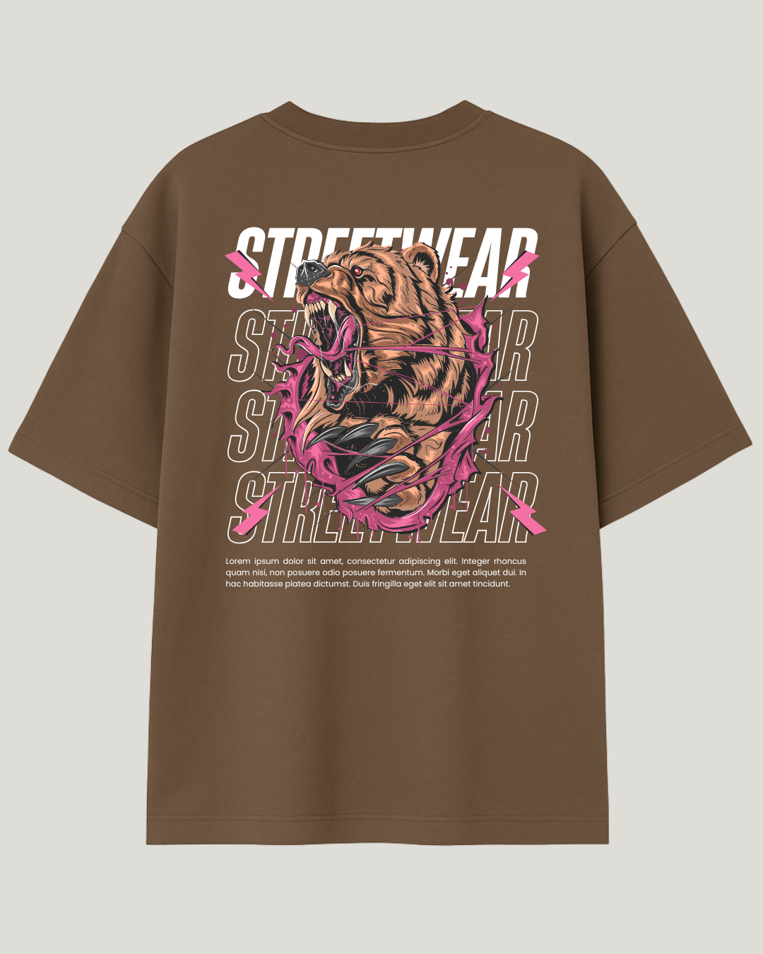 Camiseta Bear Streetwear Oversized