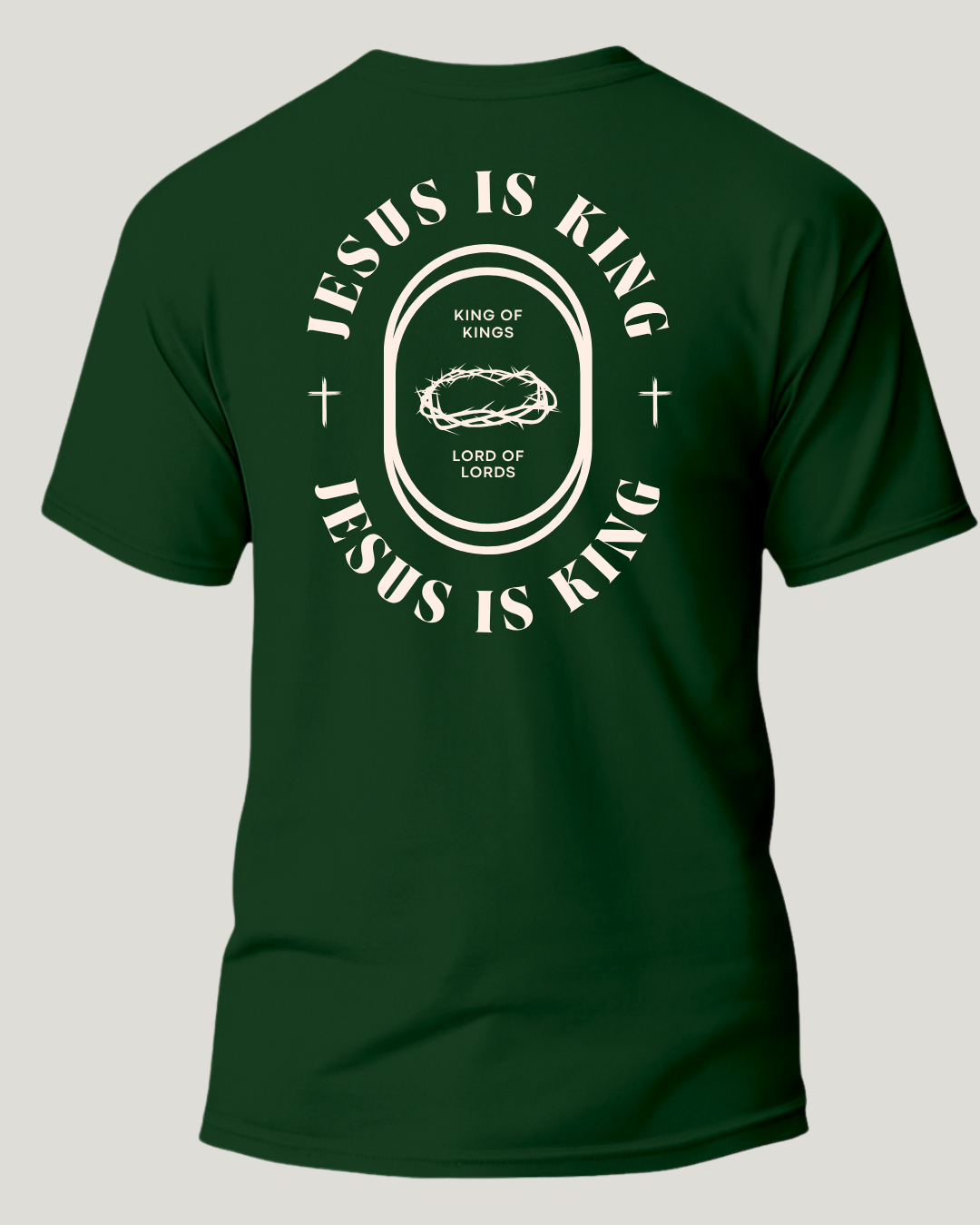 Camiseta Jesus is King Religiosa Classic