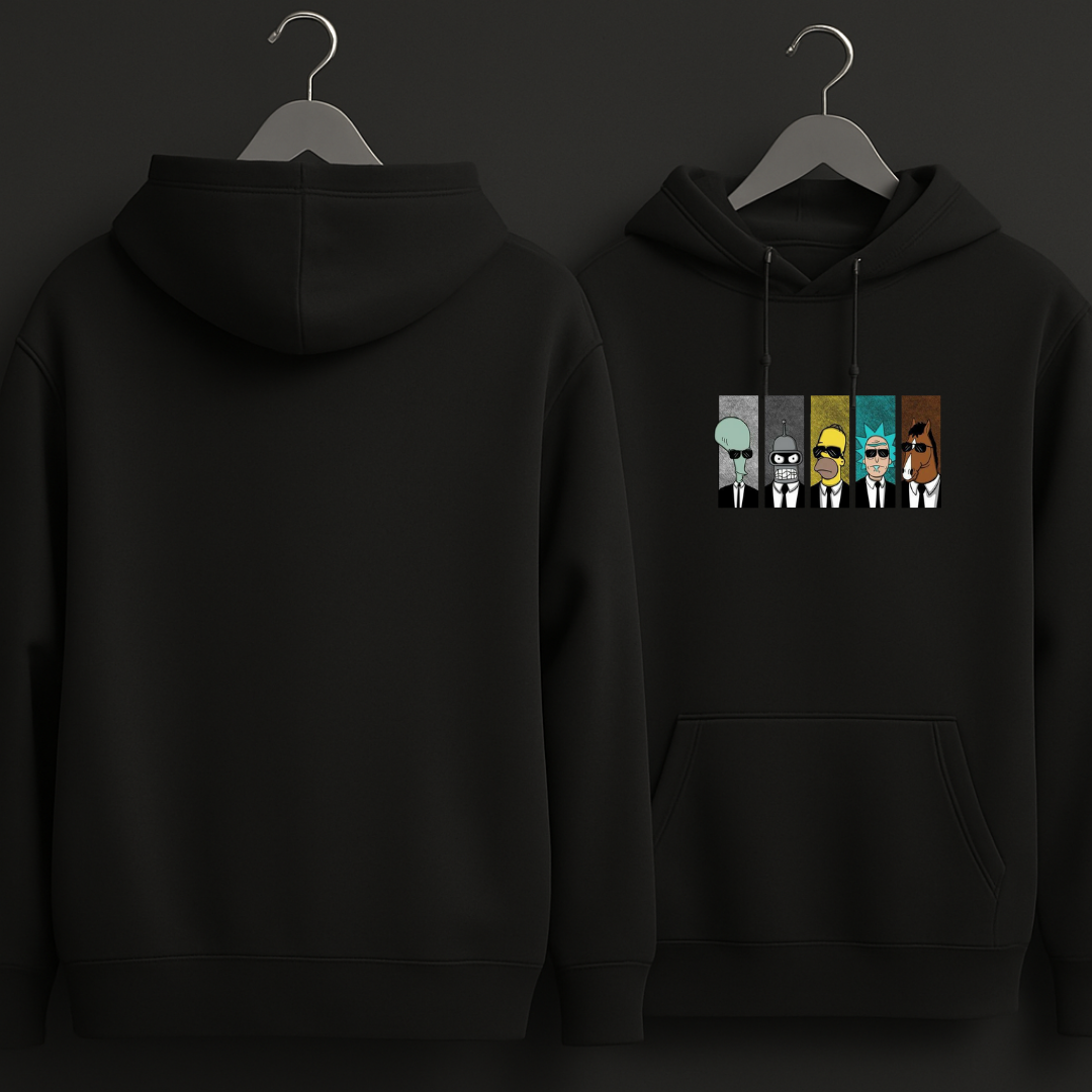 Moletom Personagens Roger, Bender, Homer, Rick e Bojack