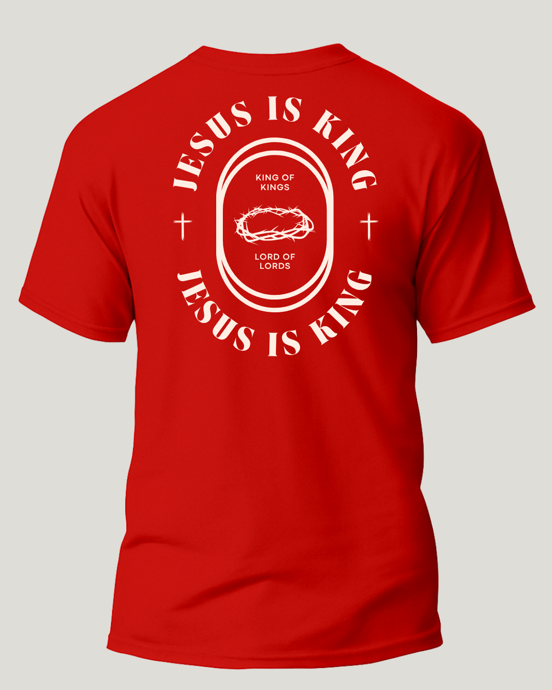 Camiseta Jesus is King Religiosa Classic