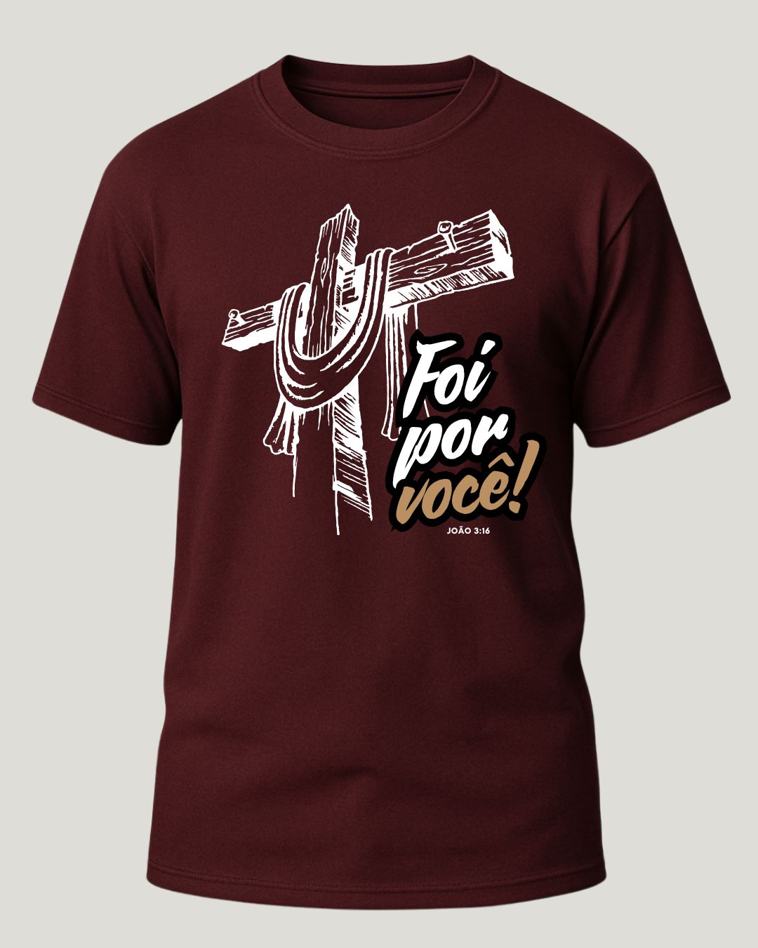 Camiseta Foi Por Você Religiosa Classic