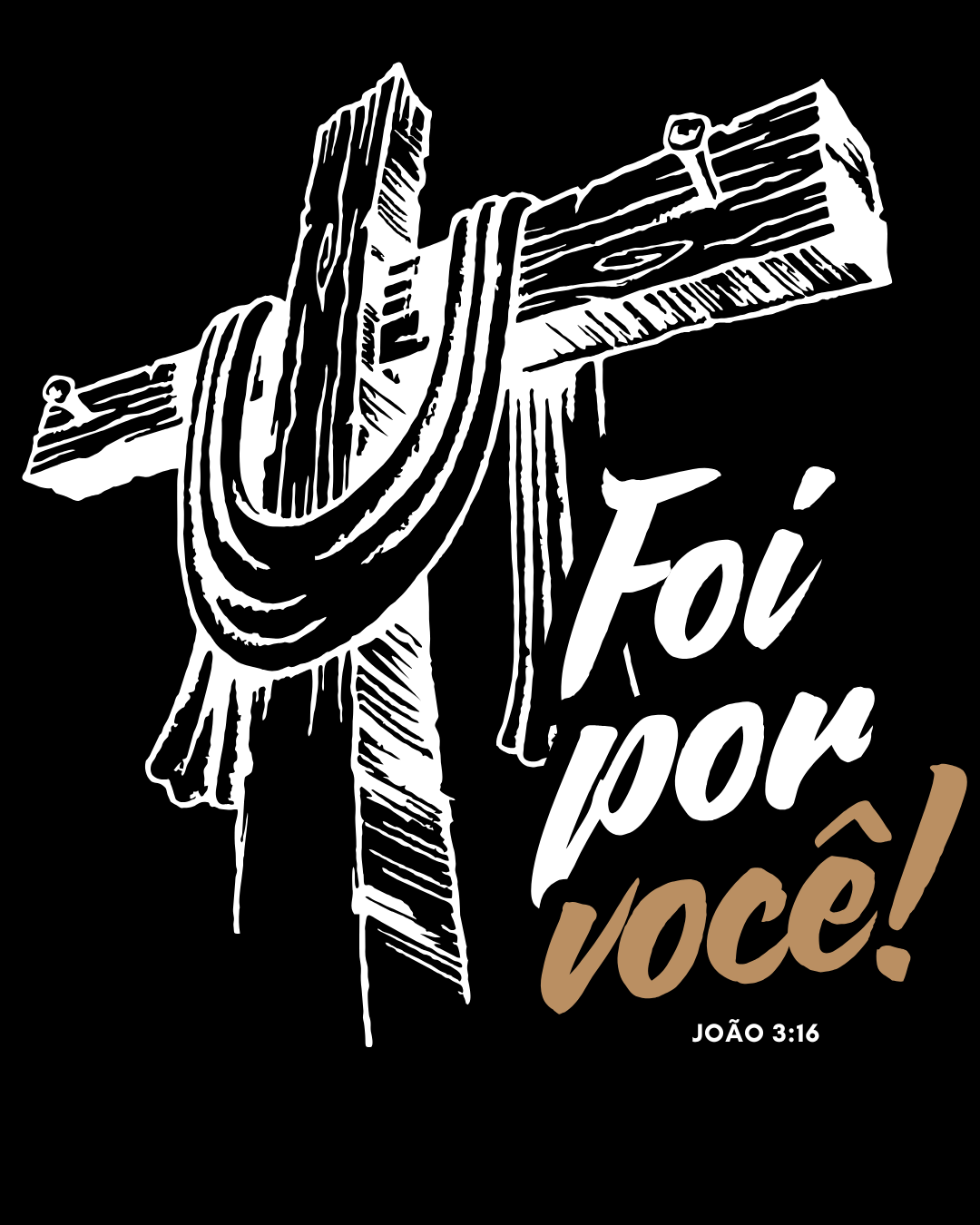 Camiseta Foi Por Você Religiosa Classic