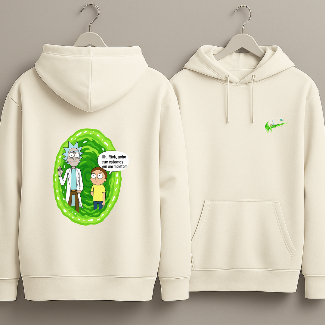 Moletom de inverno Rick e Morty