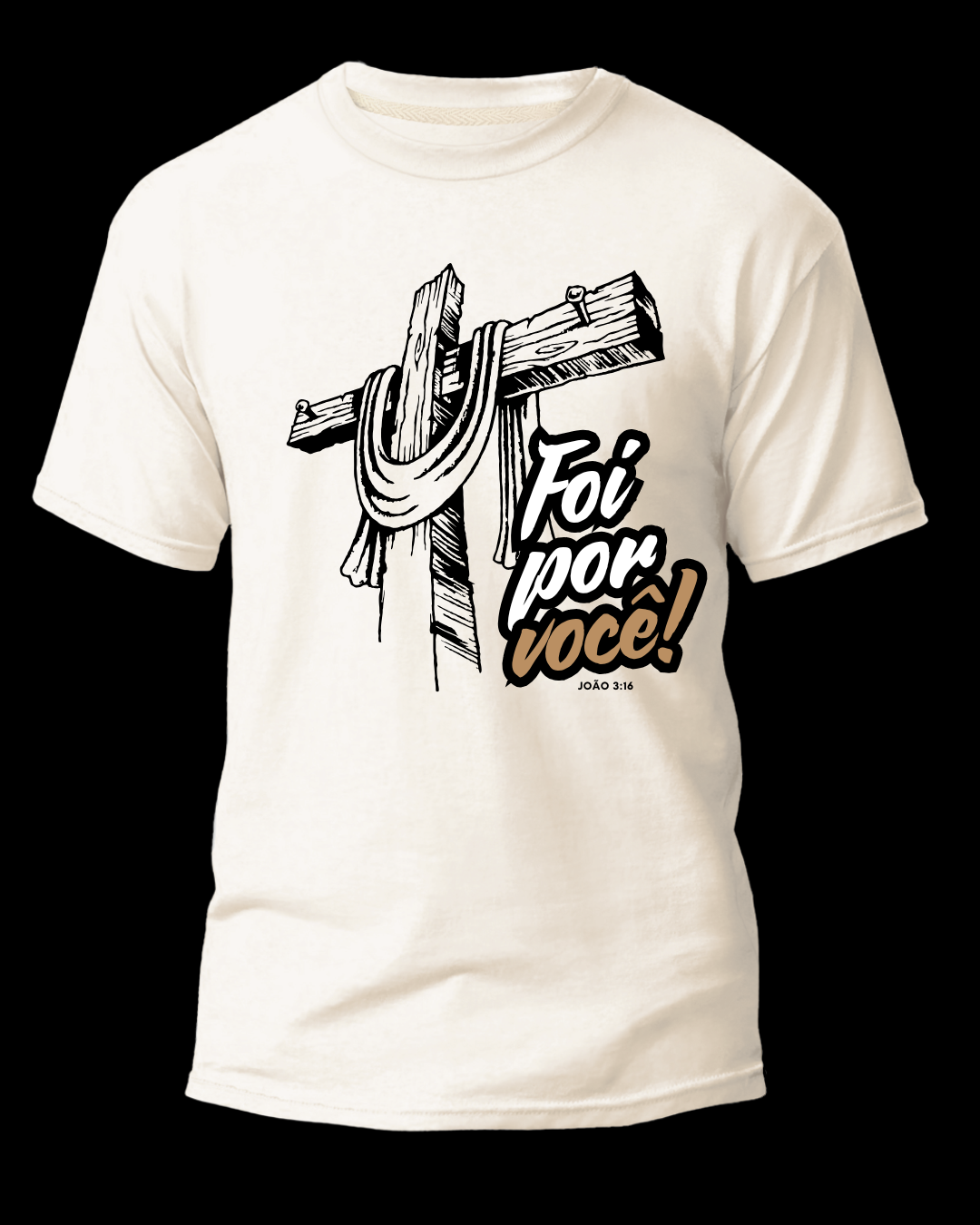 Camiseta Foi Por Você Religiosa Classic