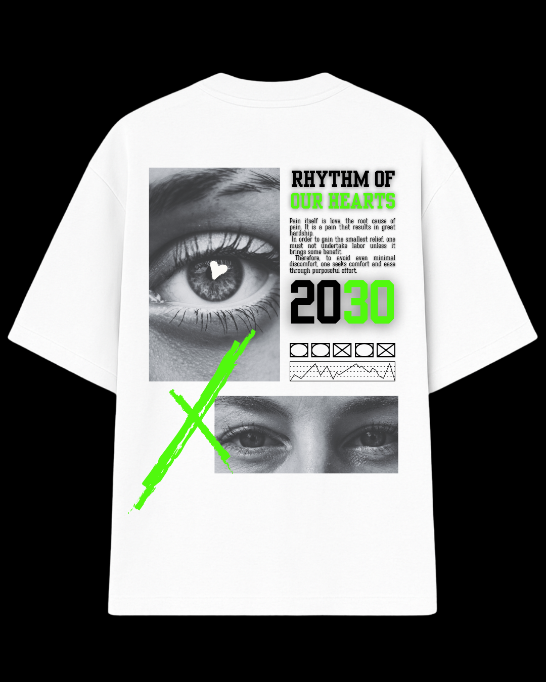 Camiseta Streetwear Rhythm Of Our Hearts Oversized