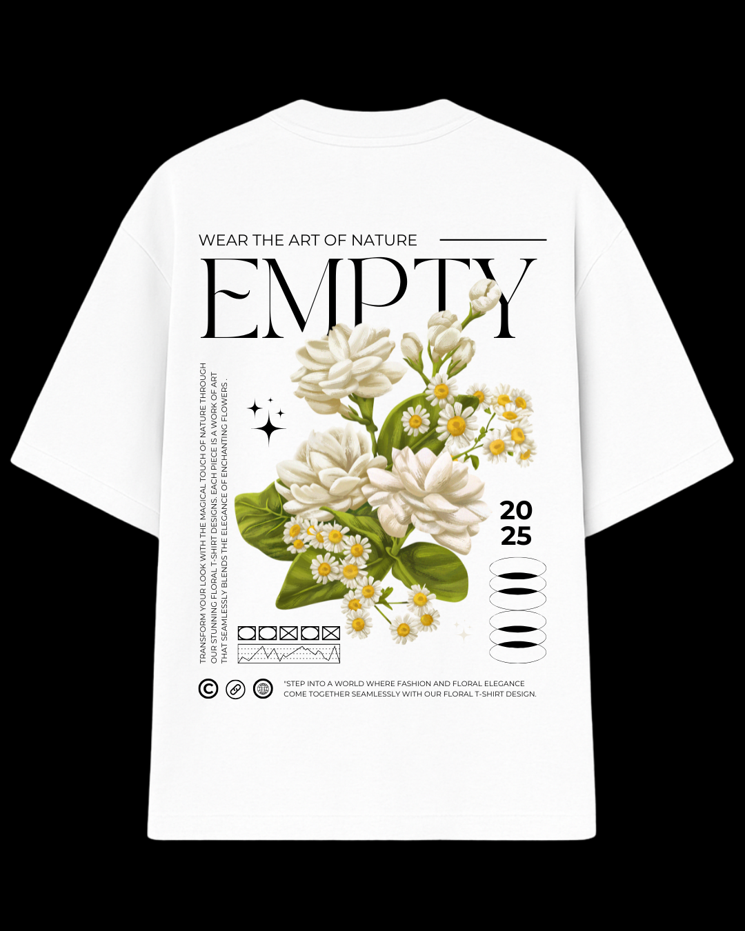 Camiseta Streetwear Art of Nature Empty Oversized