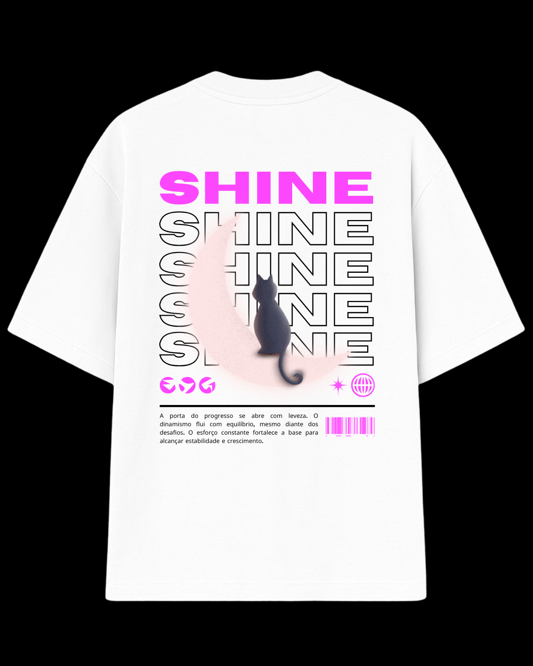 Camiseta Oversized Streetwear Shine