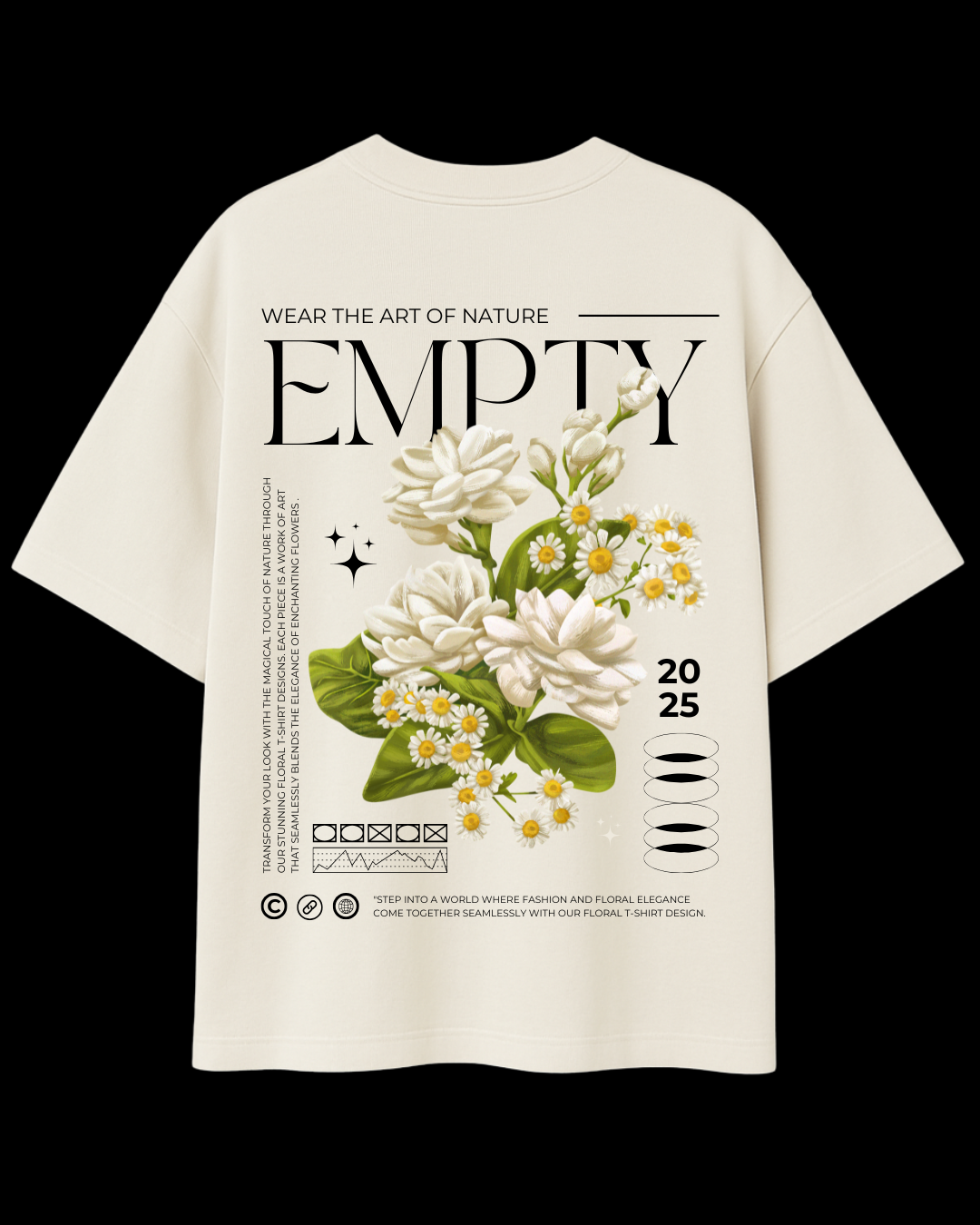 Camiseta Streetwear Art of Nature Empty Oversized