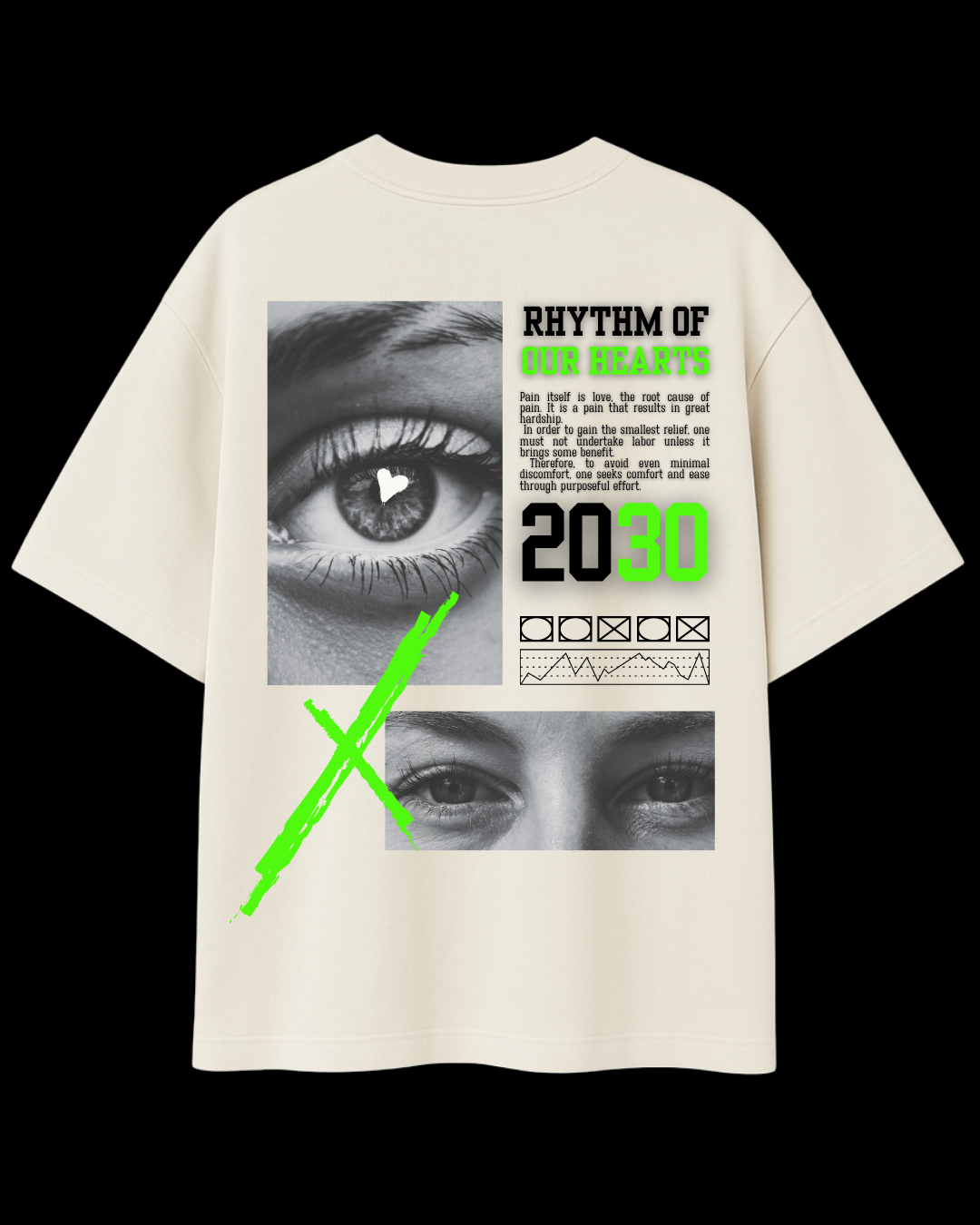 Camiseta Streetwear Rhythm Of Our Hearts Oversized