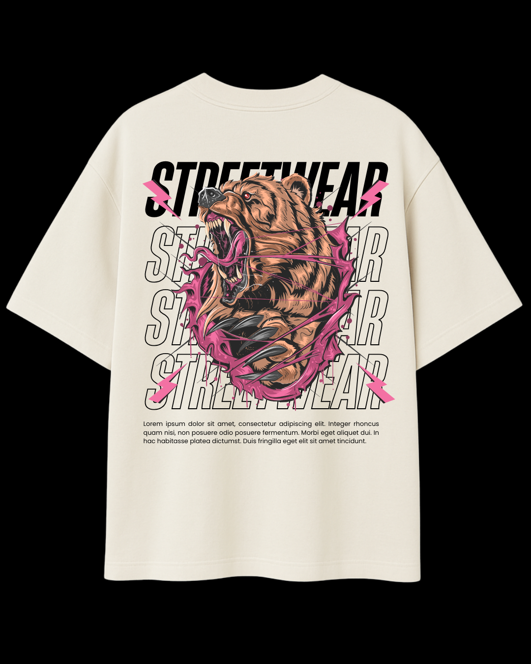 Camiseta Bear Streetwear Oversized