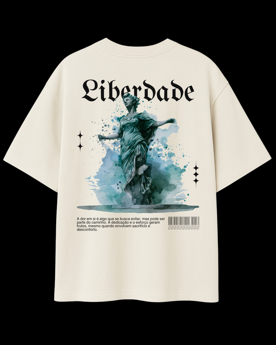 Camiseta Oversized Streetwear Liberdade
