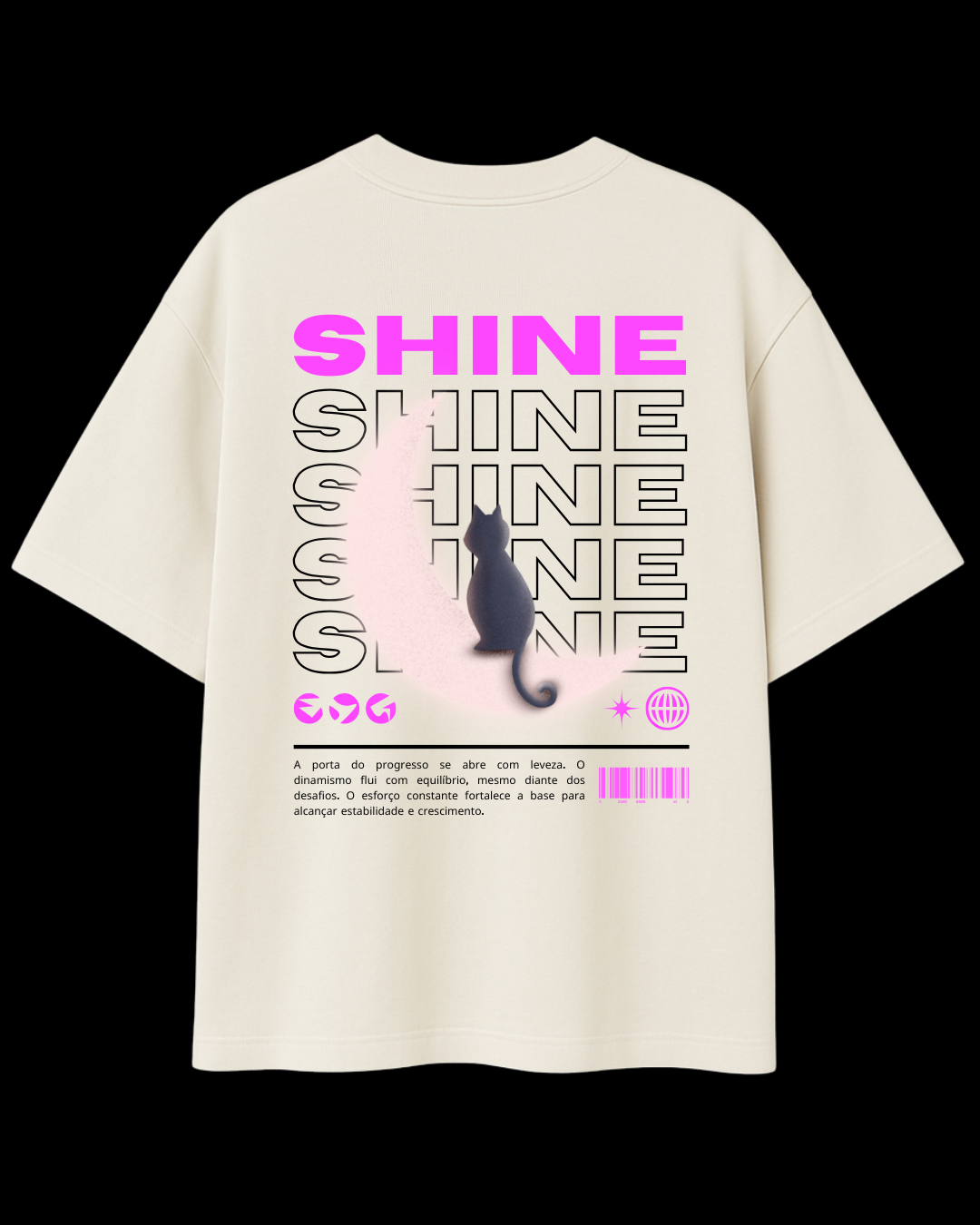 Camiseta Oversized Streetwear Shine
