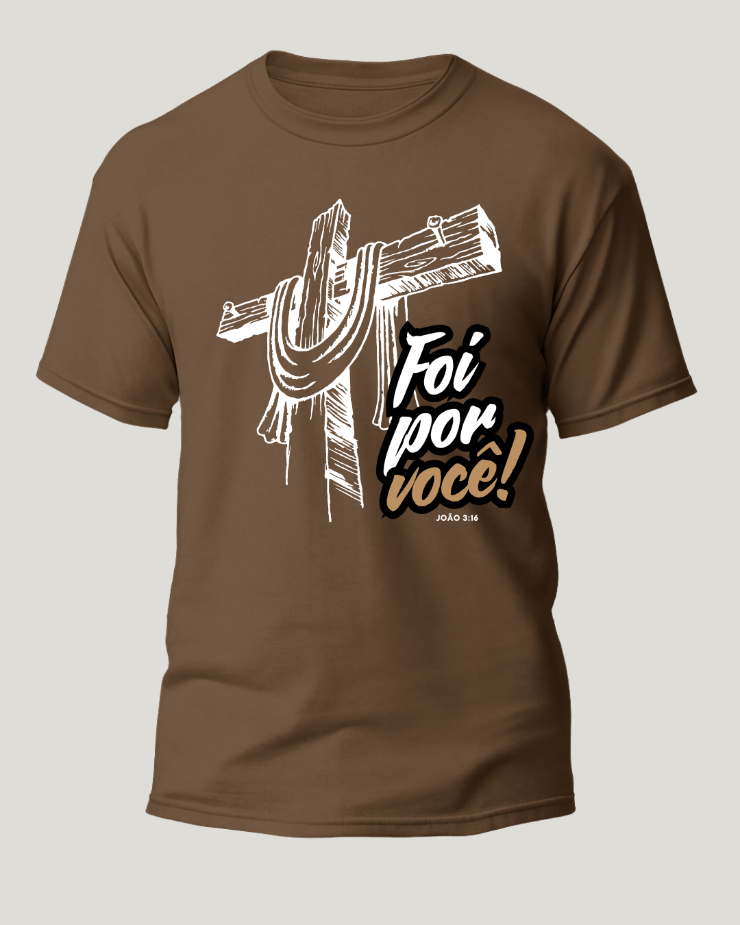 Camiseta Foi Por Você Religiosa Classic