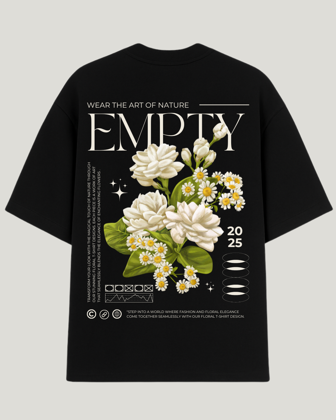 Camiseta Streetwear Art of Nature Empty Oversized