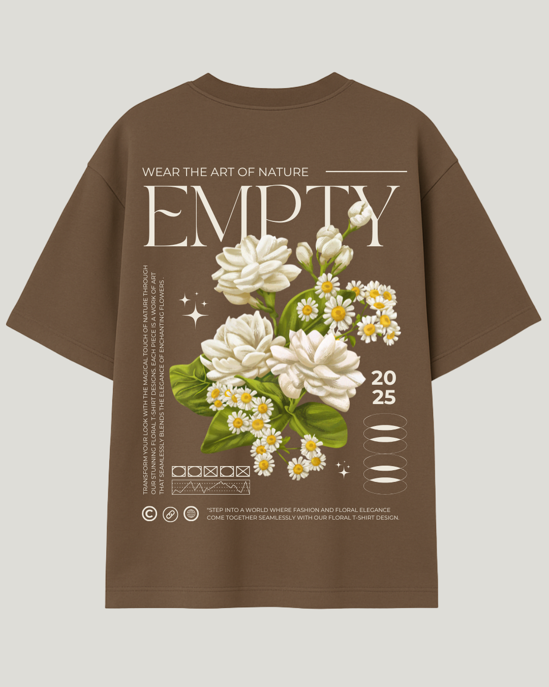 Camiseta Streetwear Art of Nature Empty Oversized