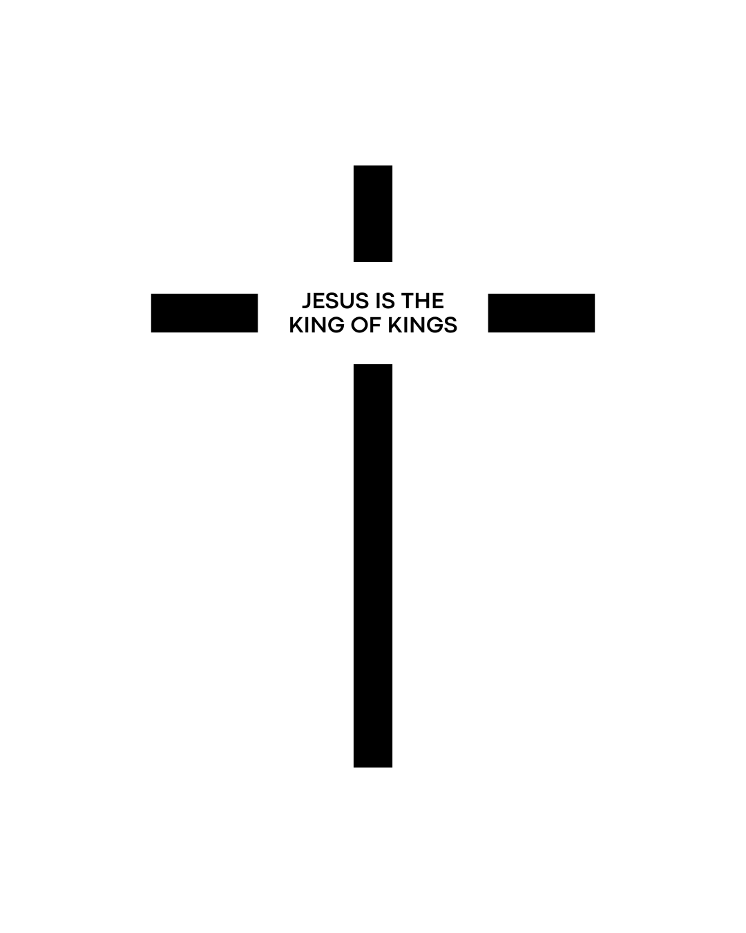Camiseta Jesus is King of King Religiosa Classic
