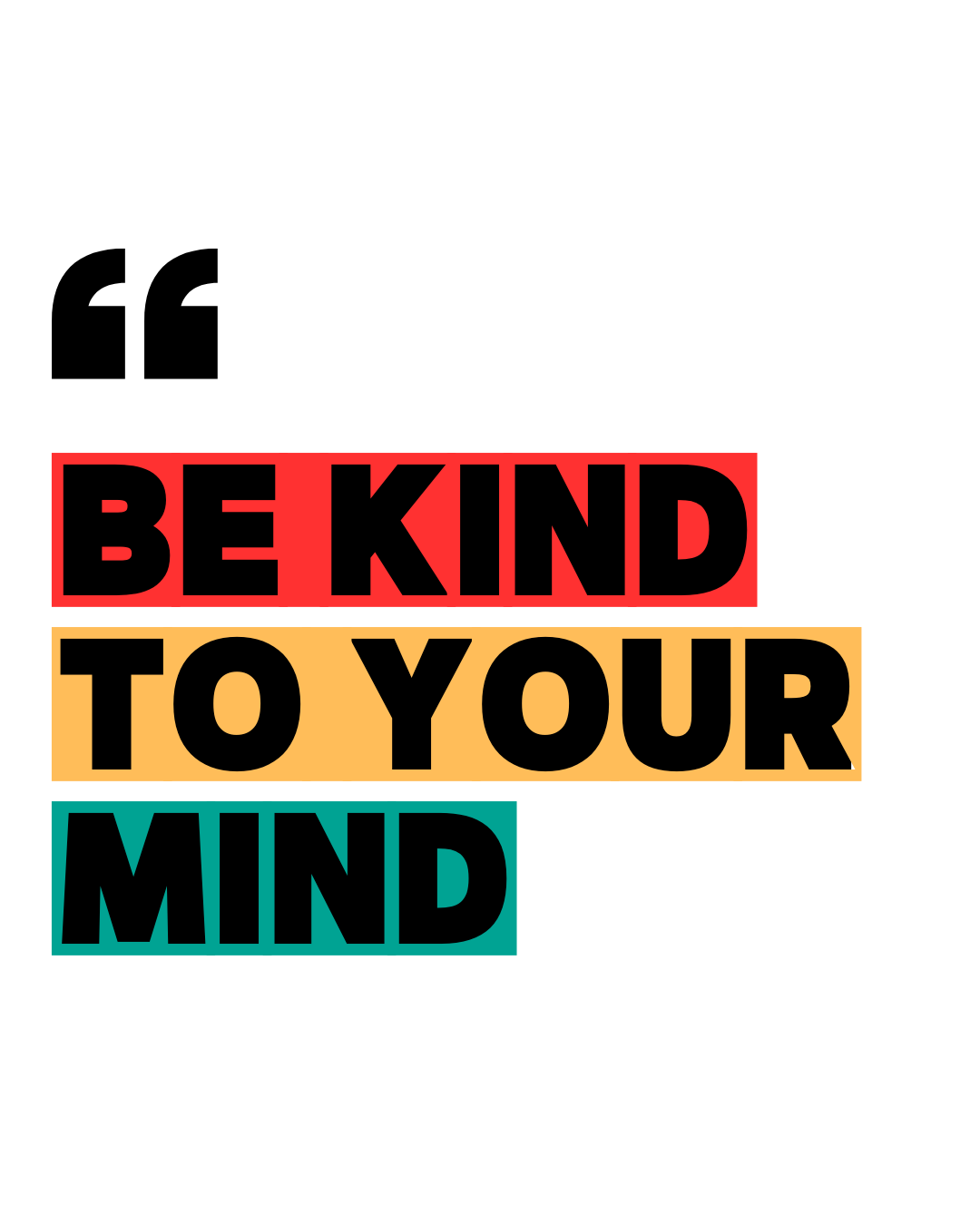 Camiseta Be Kind To Your Mind (seja gentil com sua mente) Oversized