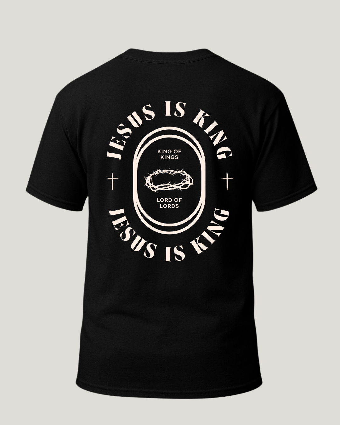 Camiseta Jesus is King Religiosa Classic