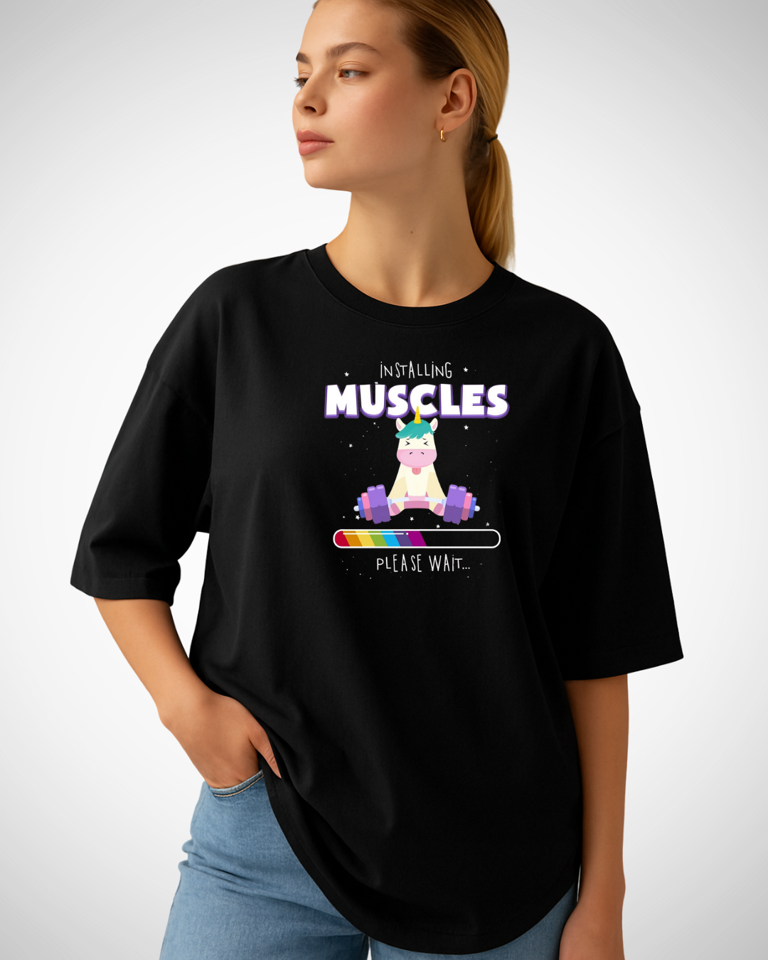 Camiseta T-Shirt Feminina Unicórnio Fit Classic