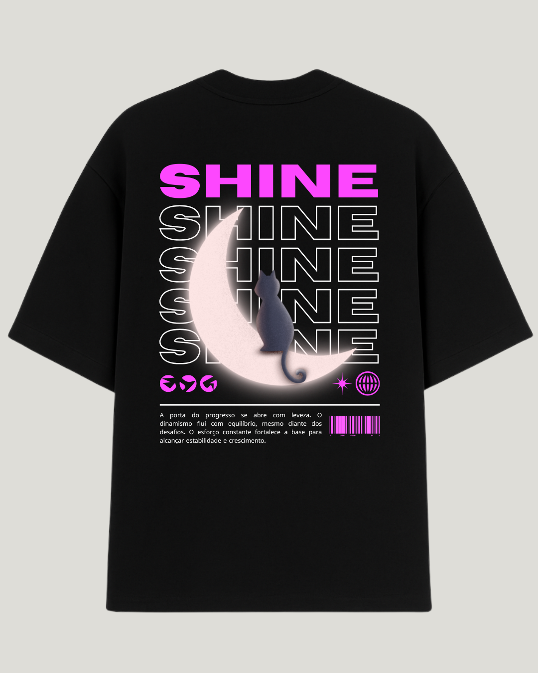 Camiseta Oversized Streetwear Shine